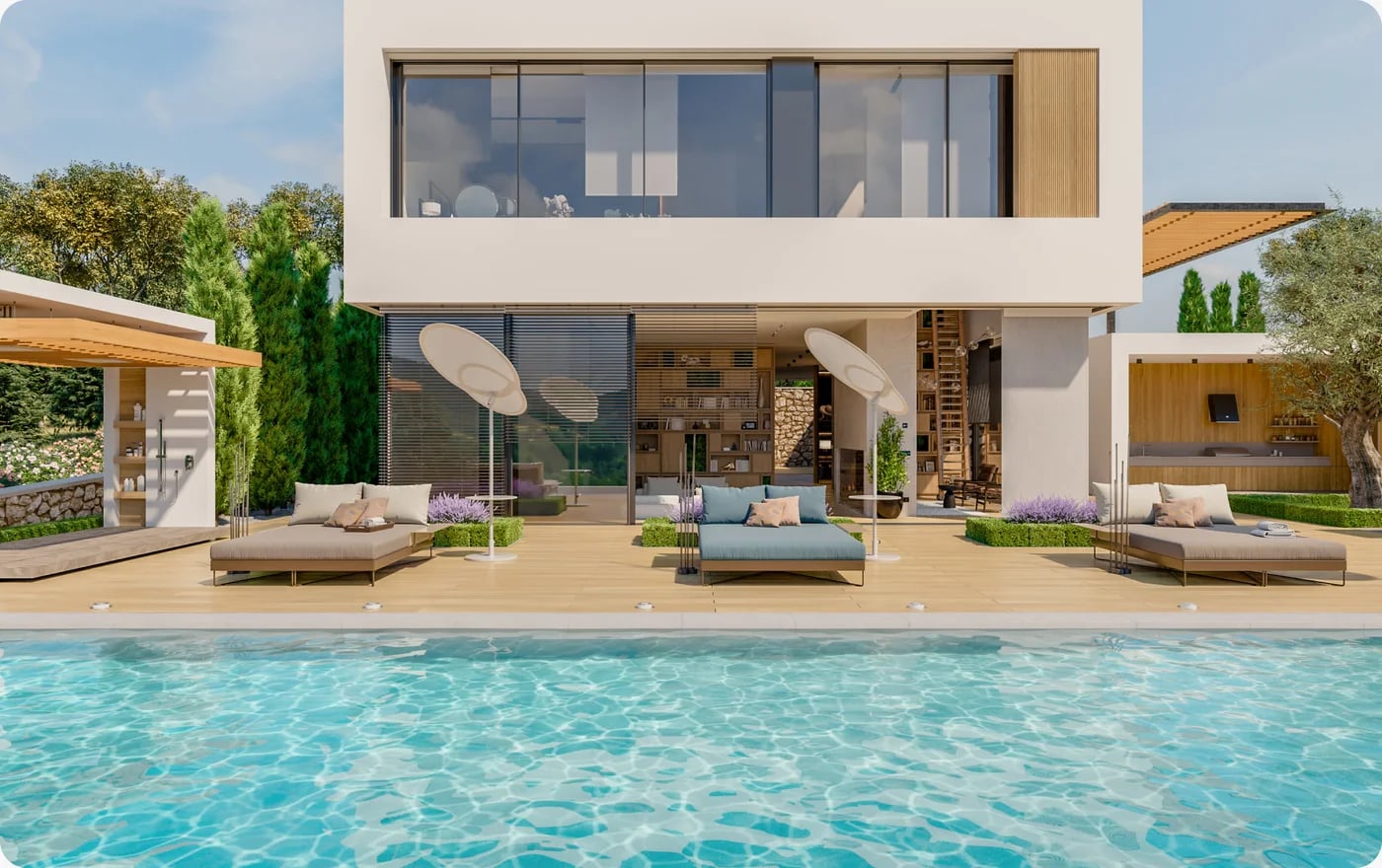 Vivienda con piscina lista para arrendar